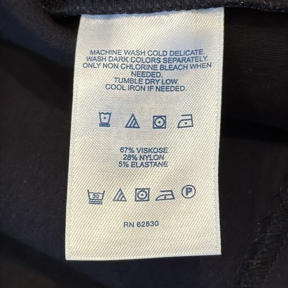 Lands' End Women's Ponte Sleeveless Seamed Panel Fit & Flare Dress Black Size 8 - Picture 10 of 11